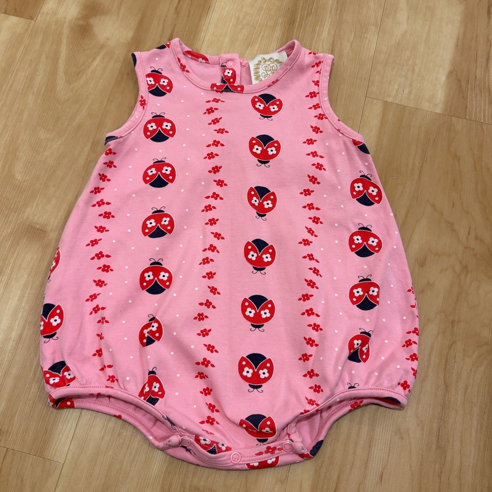 The Beaufort Bonnet Company Patton Play Bubble - Pink Ladybug Line Up
